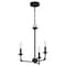 Quoizel Prescott Chandelier 3 Lights Matte Black PRC5016MBK - alternate 2
